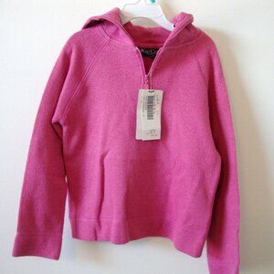 Sears Kid Cool Girls Pink Hooded Sweater - Size 6/7 - New w/Tags - 1990's  NOS.